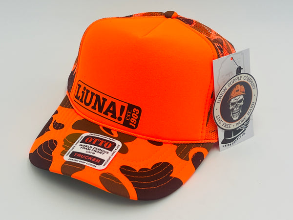 Liuna Est. 1903 Rope Hat - Orange Camo