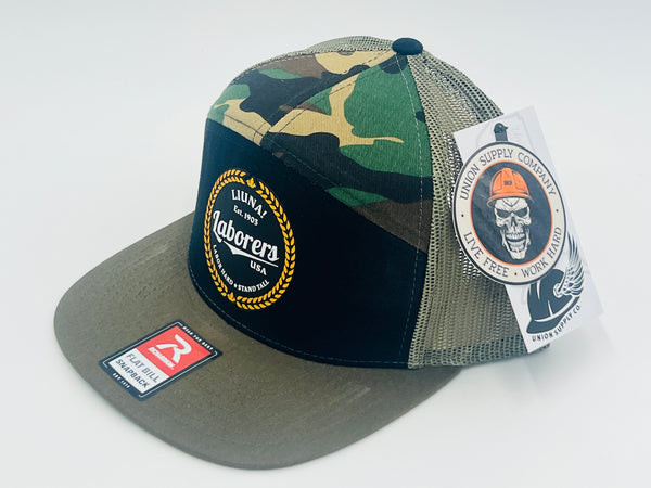 Liuna Work Hard Stand Tall Rope Hat - Camo