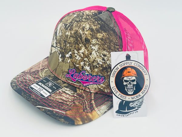 Liuna Laborers Hat - Pink Camo