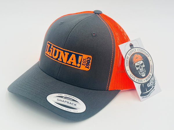Liuna Est. 1903 Hat - Orange and Gray