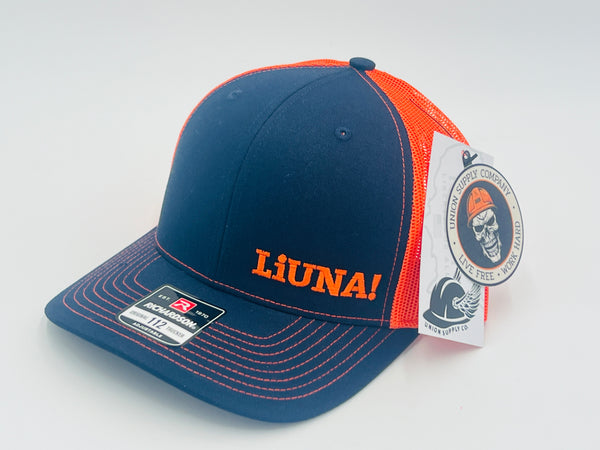 Liuna Hat - Navy and Orange