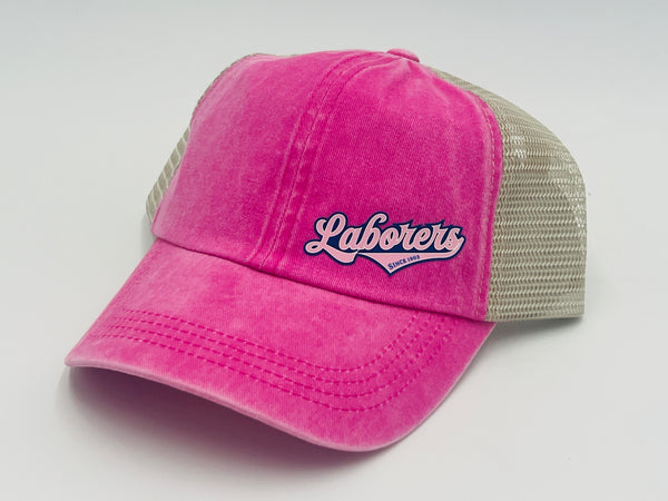 Liuna Laborers Hat - Pink and Gray