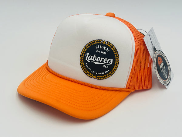 Liuna Labor Hard Stand Tall Rope Hat - Orange