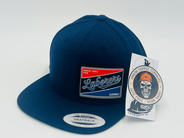 Liuna Laborers Flat Bill Hat - Navy