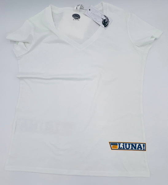 Liuna Feel the Power Women's Tee- White