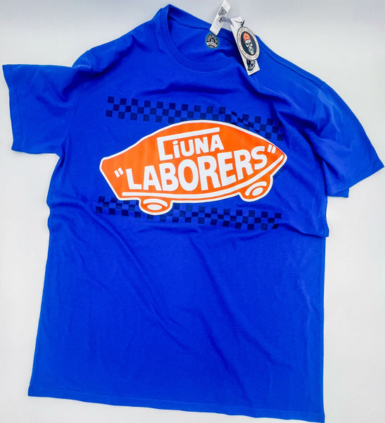 Liuna Skating T-Shirt- Blue & Orange