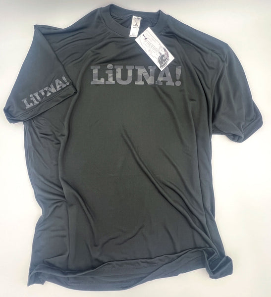 Liuna Camo Performance T-Shirt - Black