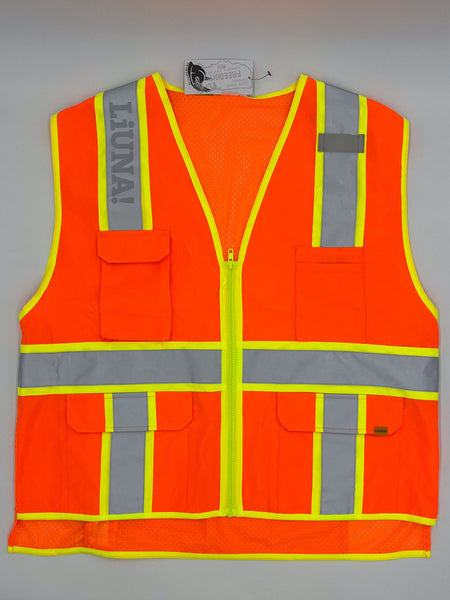 Liuna Class 2 Zippered Two-Tone Safety Vest