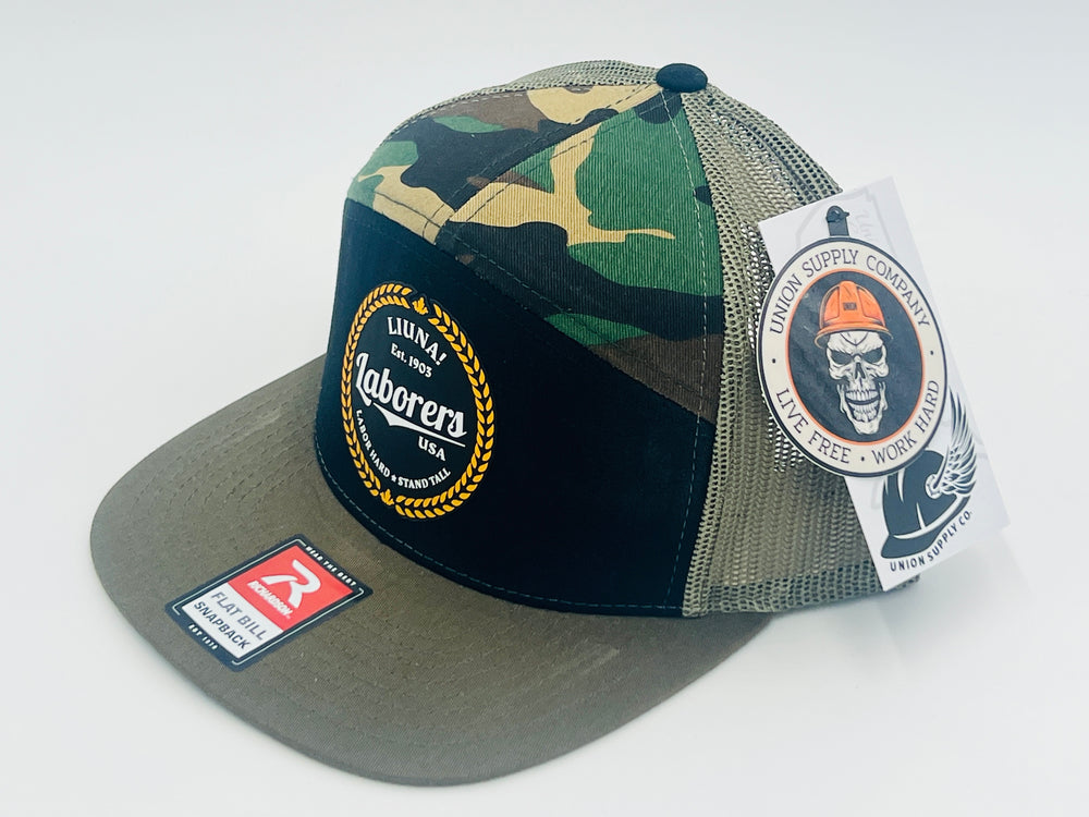 Liuna Work Hard Stand Tall Rope Hat - Camo