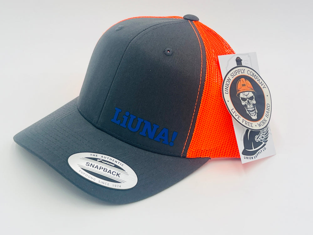 Liuna Hat - Grey & Orange