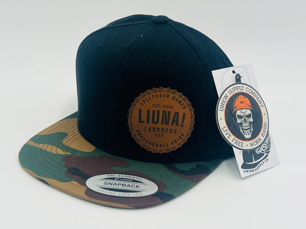 Liuna Unbreakable Pride Flat Bill Hat - Camo