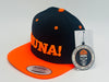 Liuna Flat Bill Hat - Black & Orange