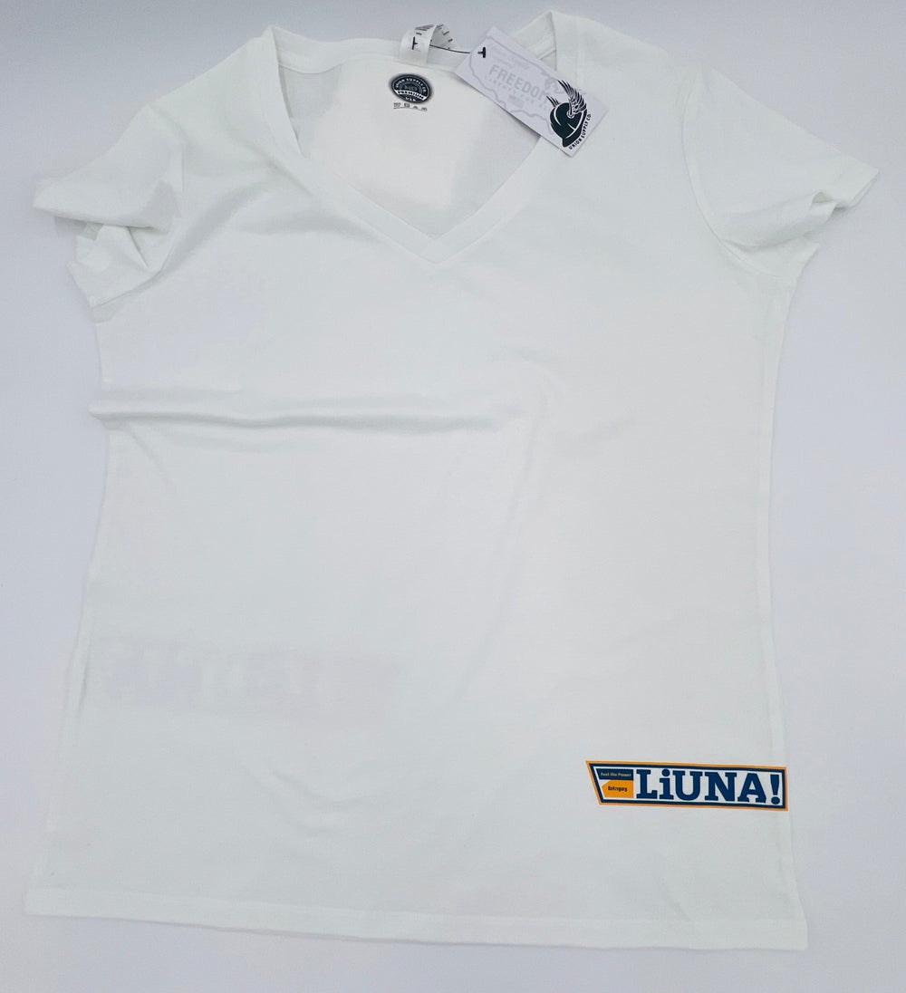 Liuna Feel the Power Women's Tee- White