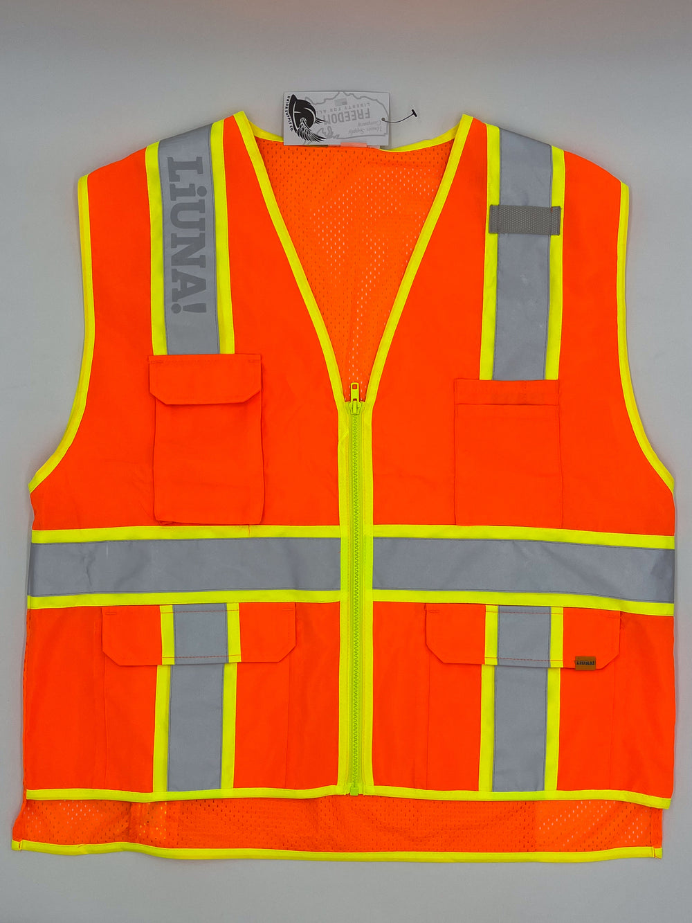 Liuna Class 2 Zippered Two-Tone Safety Vest