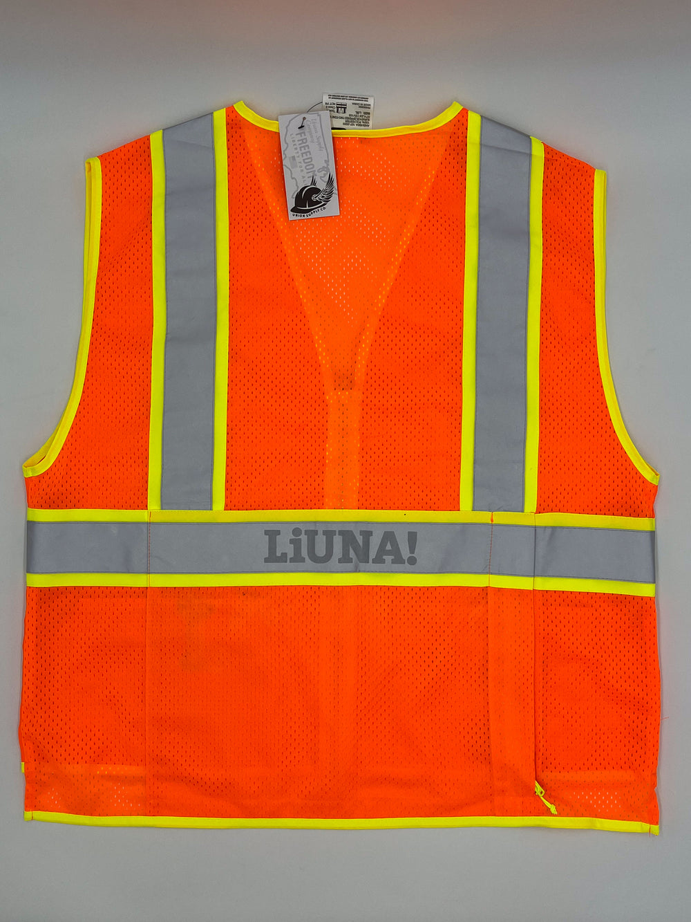 Liuna Class 2 Zippered Two-Tone Safety Vest