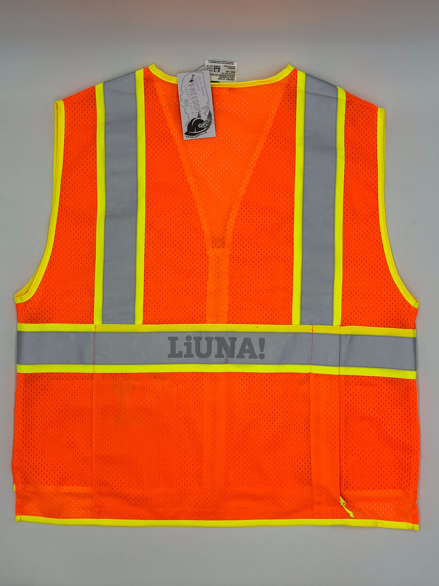 Liuna Class 2 Zippered Two-Tone Safety Vest